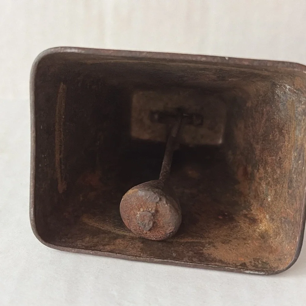Vintage Cast Iron Cow Bell Unmarked Working Great